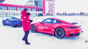 Стиль вождения - зимний. Porsche Experience Winter 2020.