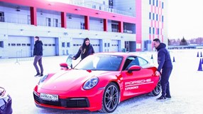 Стиль вождения - зимний. Porsche Experience Winter 2020.