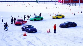 Стиль вождения - зимний. Porsche Experience Winter 2020.