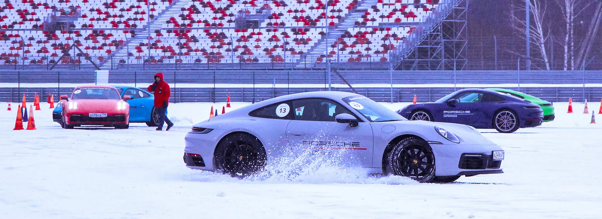 Стиль вождения - зимний. Porsche Experience Winter 2020.